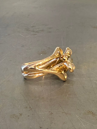 MC Pistillini Ring Bronze + White Moonstone #4